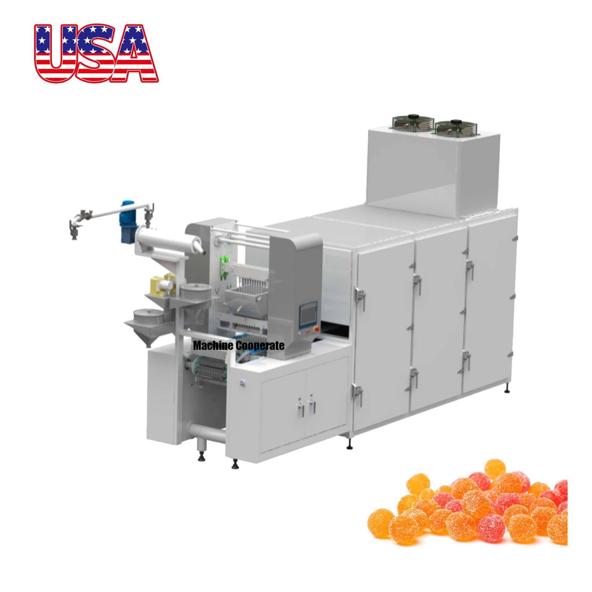USA Mini Fully Automatic Gummy Bear Candy Making Machine Rental ...