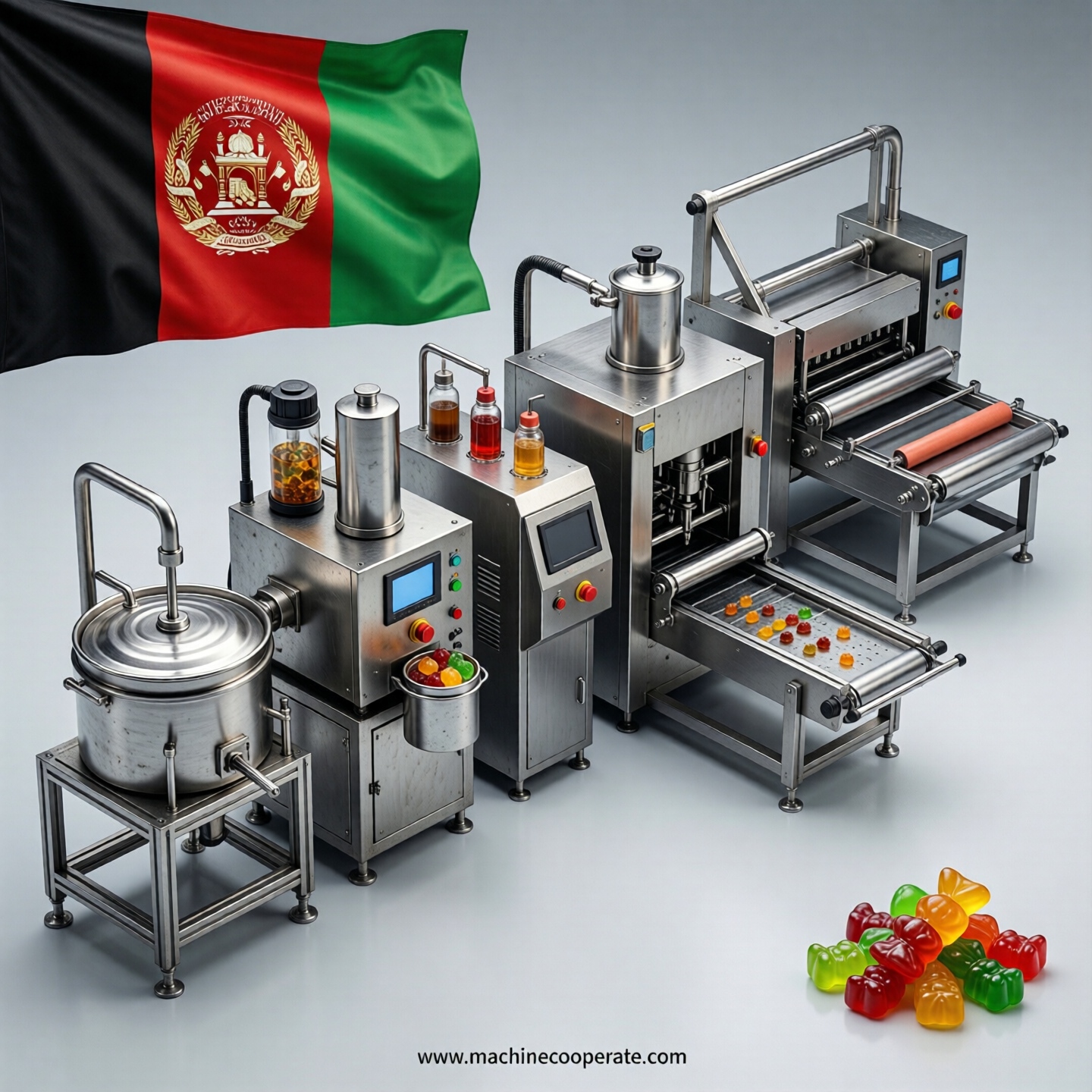 Gummy production line in Afghanistan
