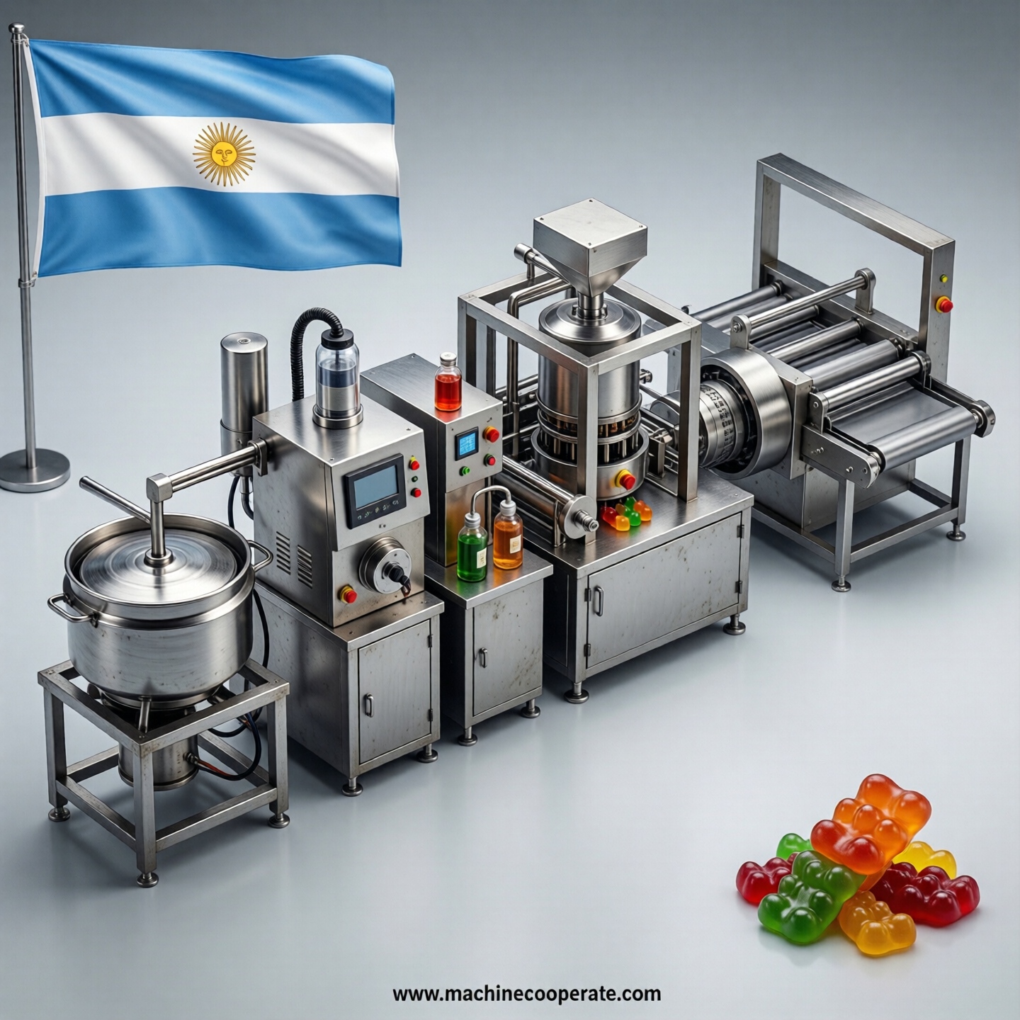 Gummy production line in Argentina