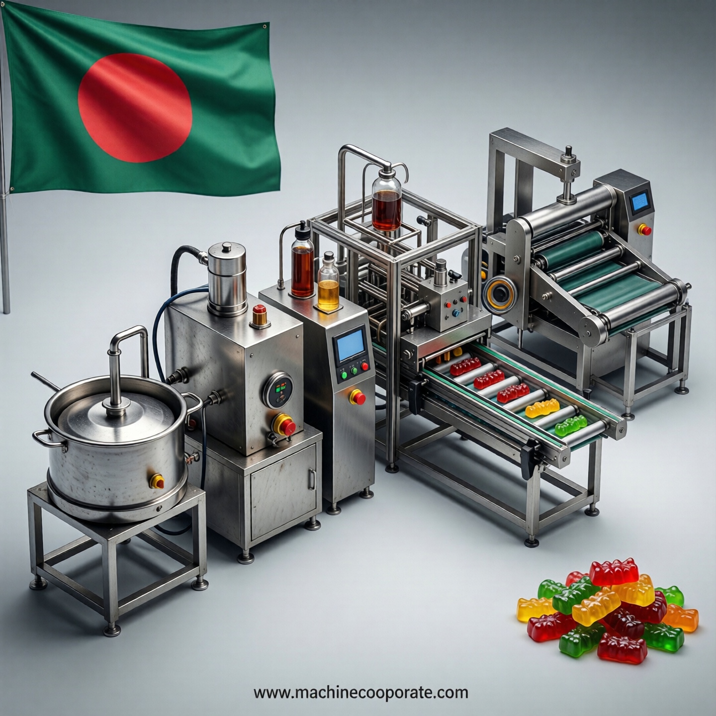 Gummy production line in Bangladesh