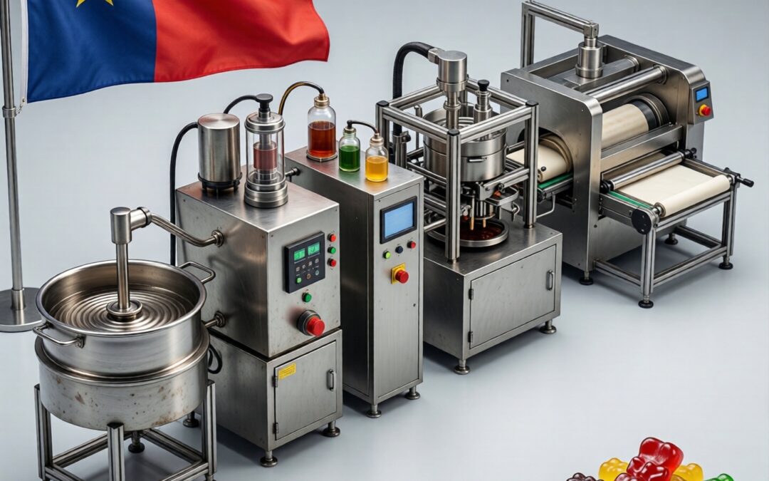 Gummy production line in Benin