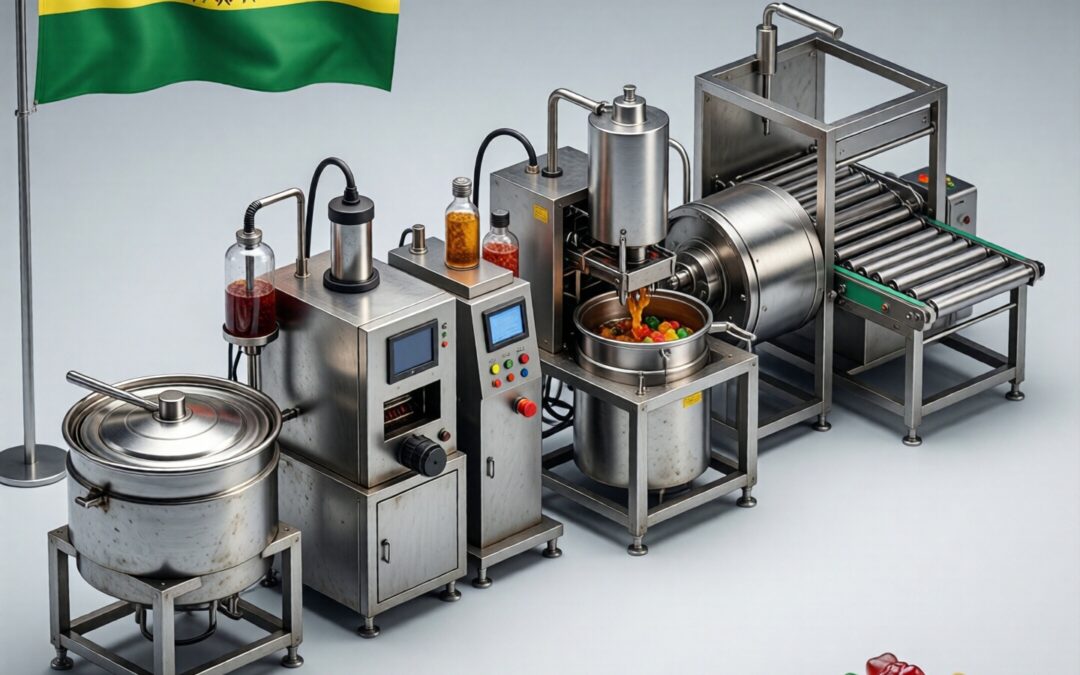 Gummy production line in Bolivia