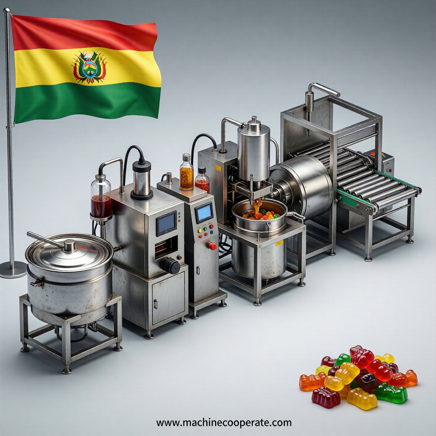 Gummy production line in Bolivia
