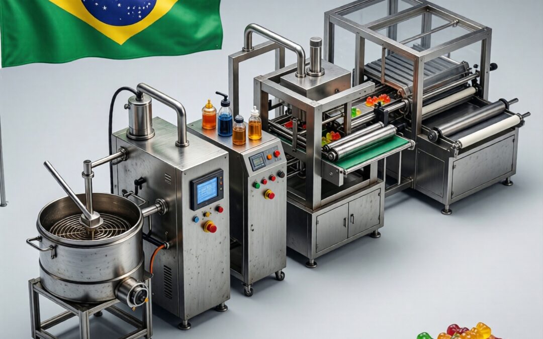 Gummy production line in Brazil
