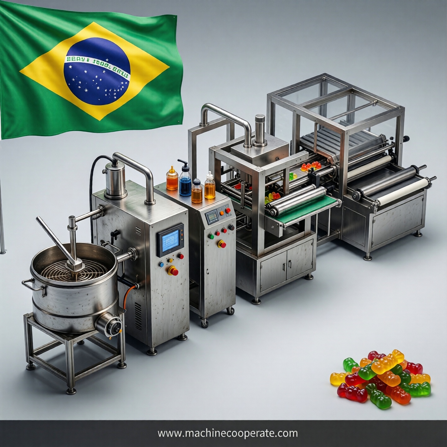 Gummy production line in Brazil Gummy production line in Brazil