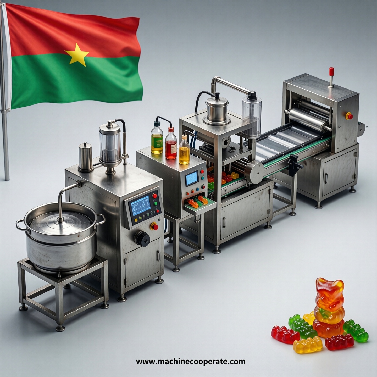Gummy production line in Burkina Faso