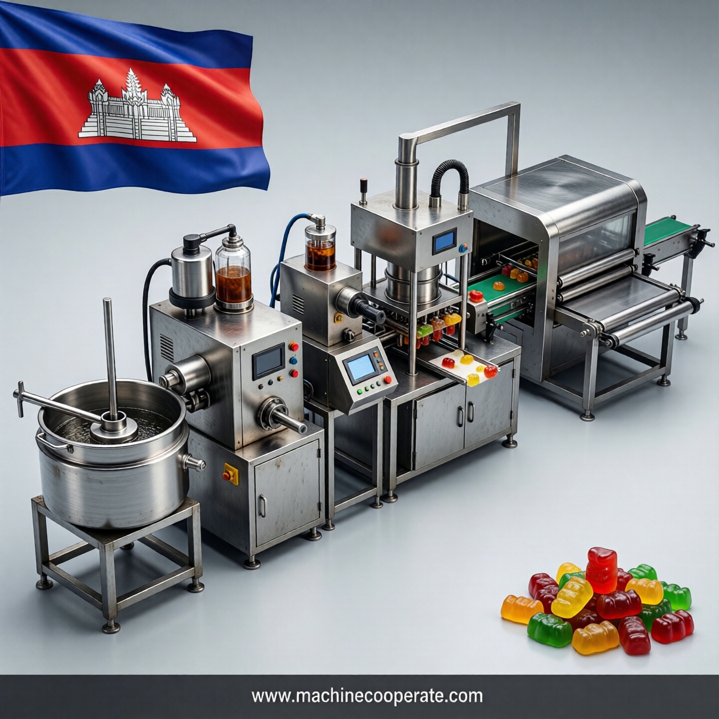 Gummy production line in Cambodia Gummy production line in Cambodia
