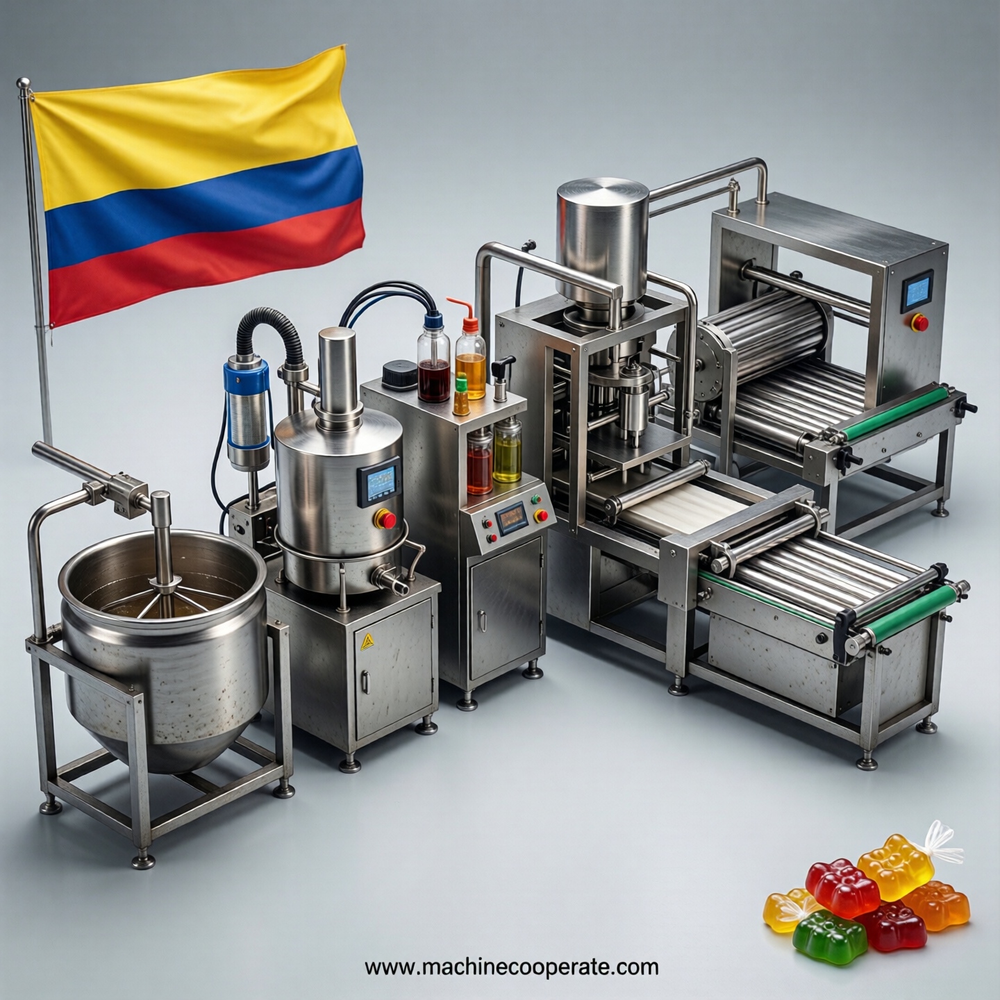 Gummy production line in Colombia Gummy production line in Colombia