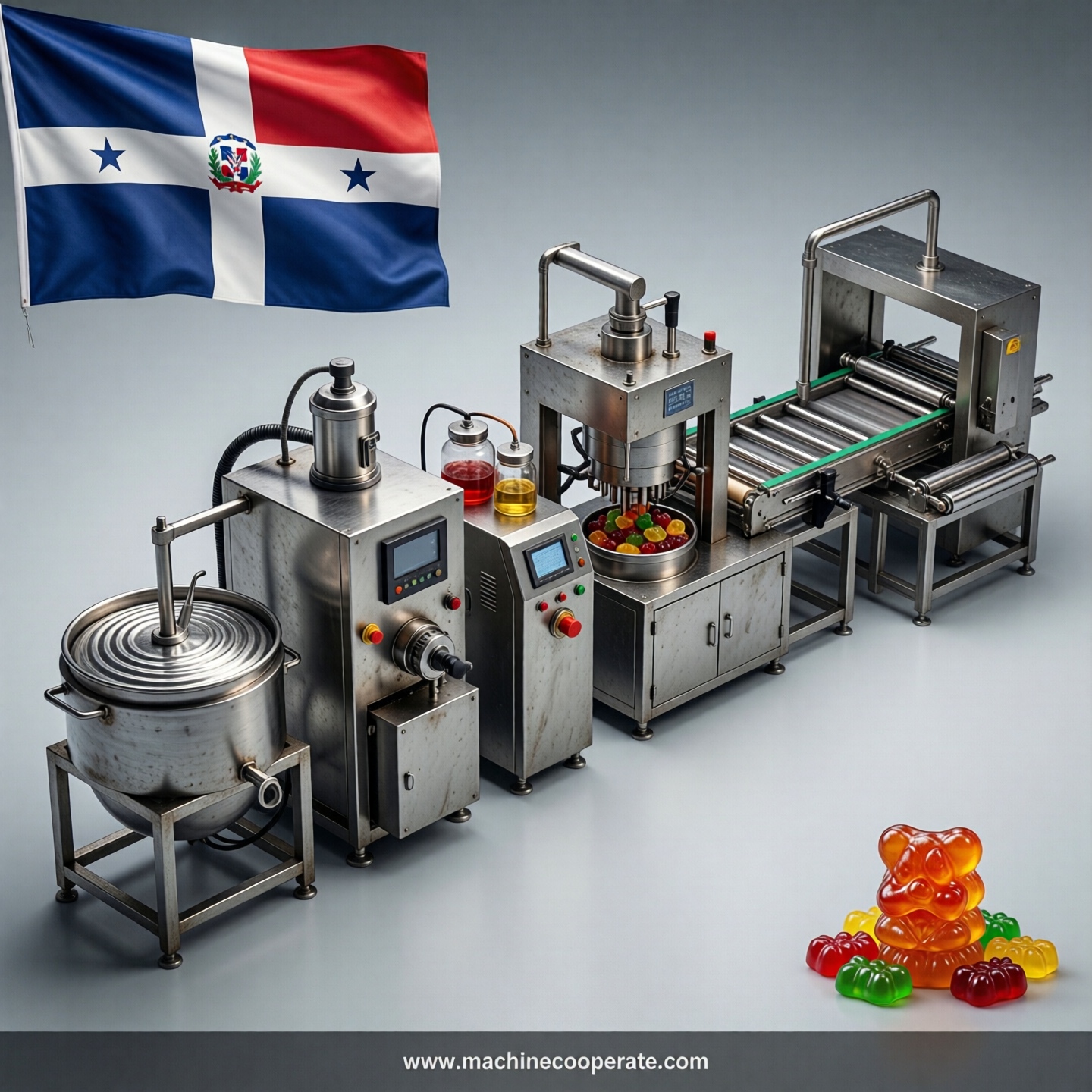 Gummy production line in Dominican Republic