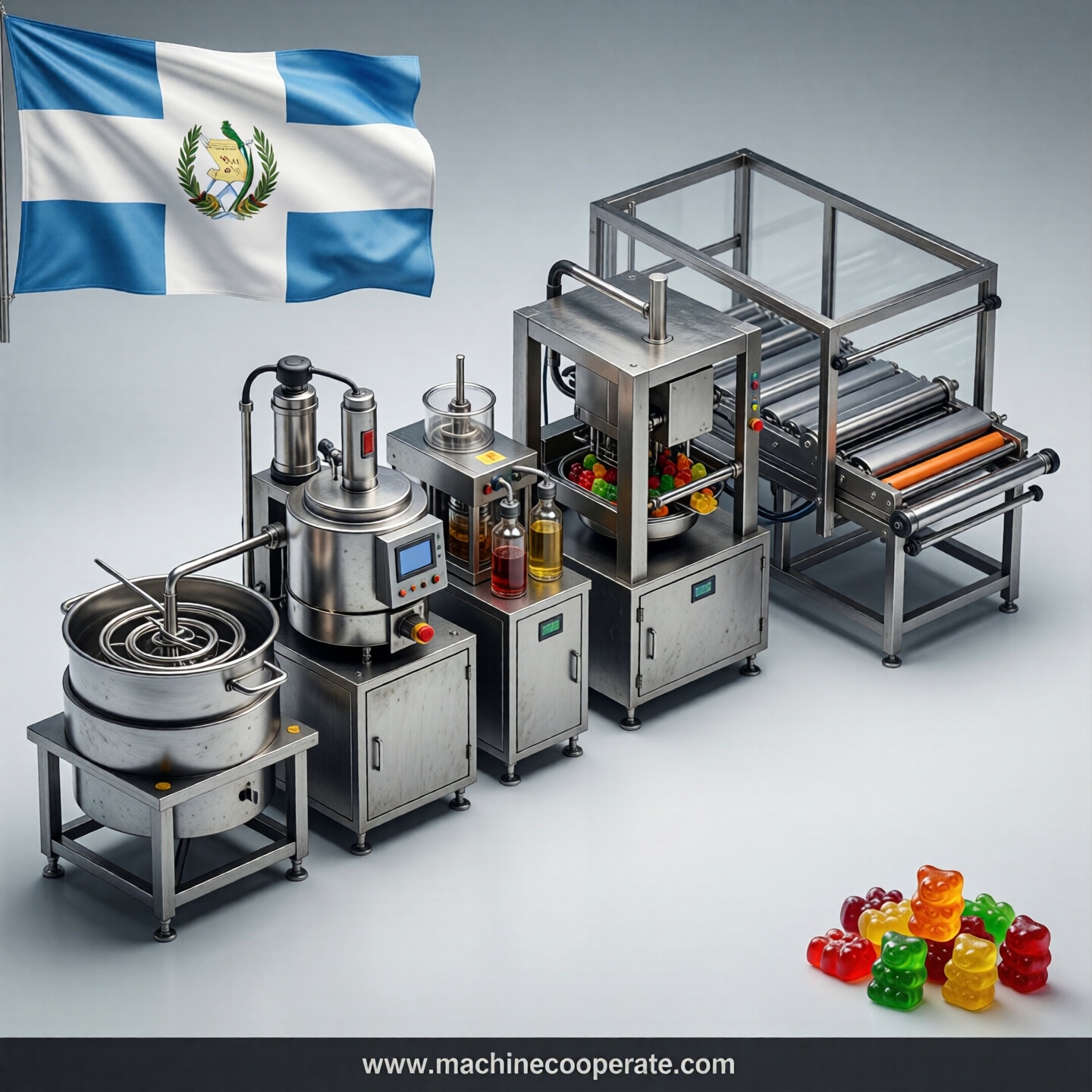 Gummy production line in Guatemala