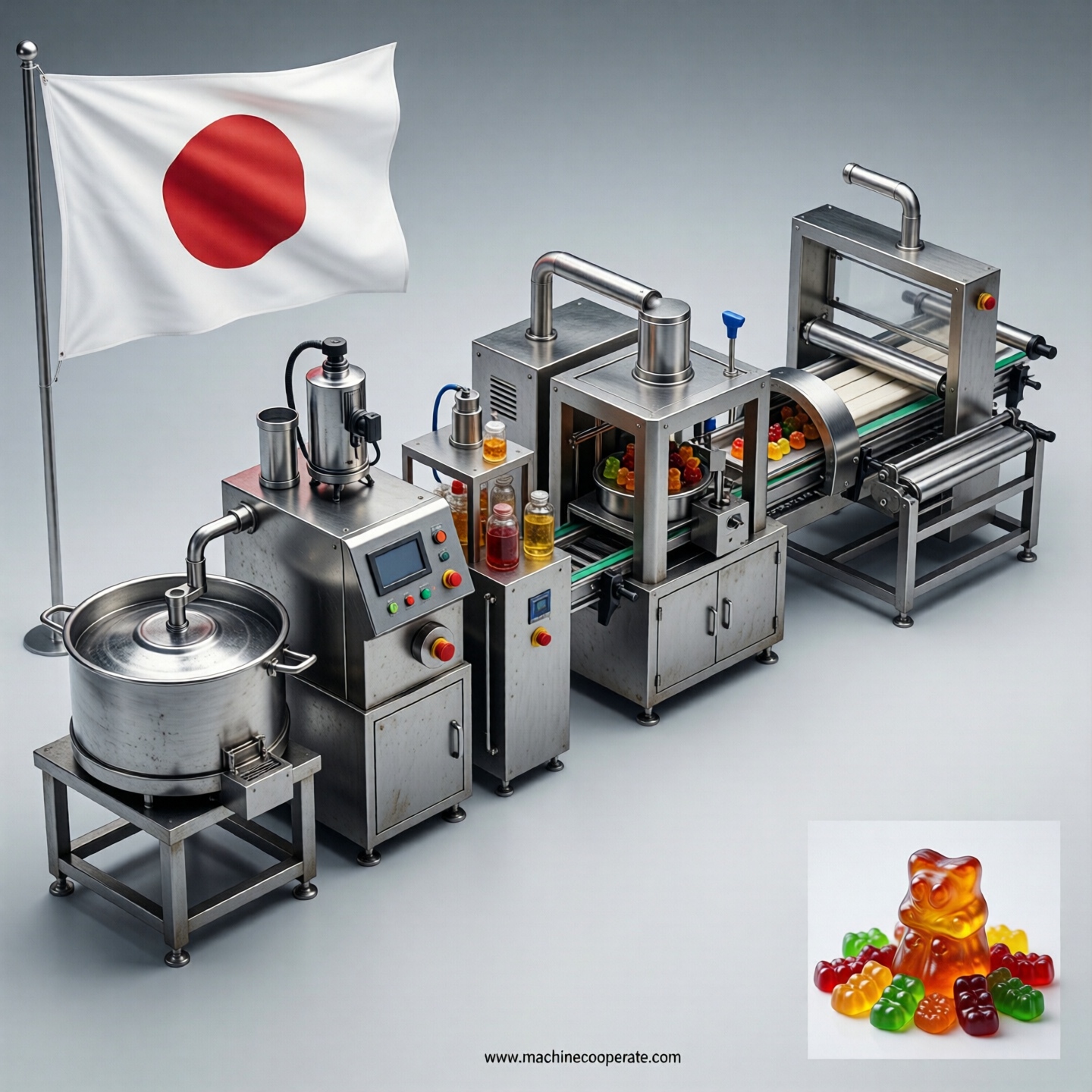 Gummy production line in Japan Gummy production line in Japan