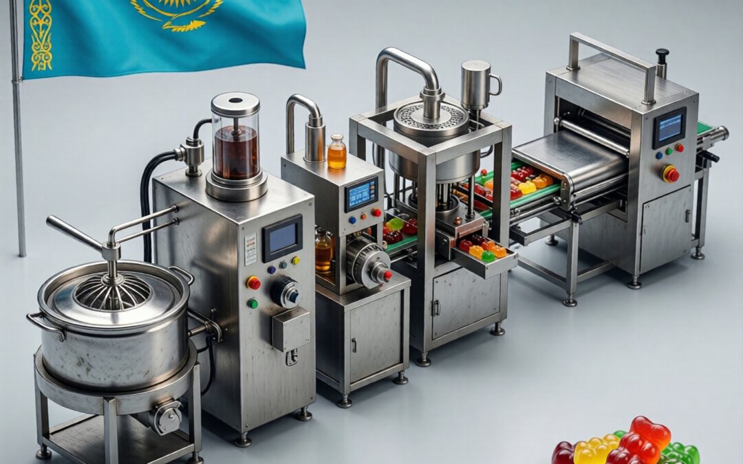 Gummy production line in Kazakhstan