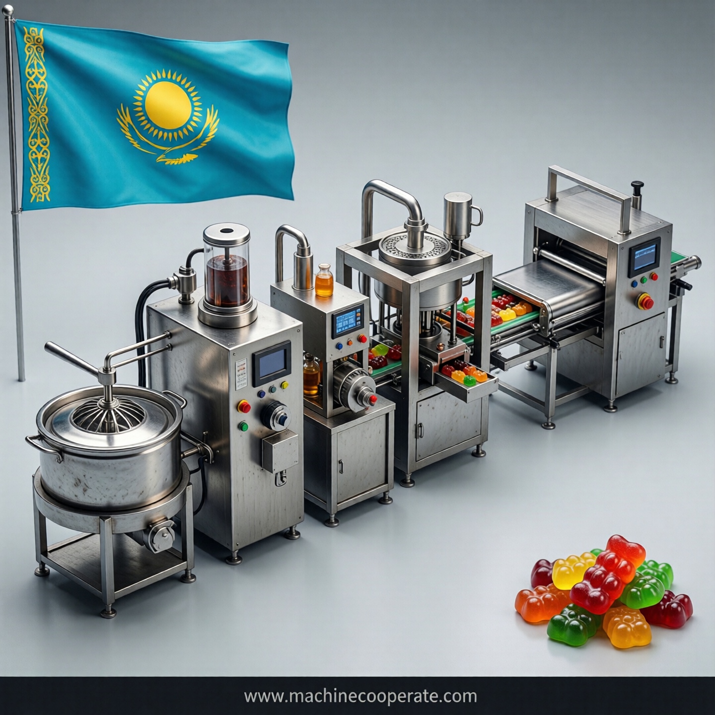 Gummy production line in Kazakhstan Gummy production line in Kazakhstan
