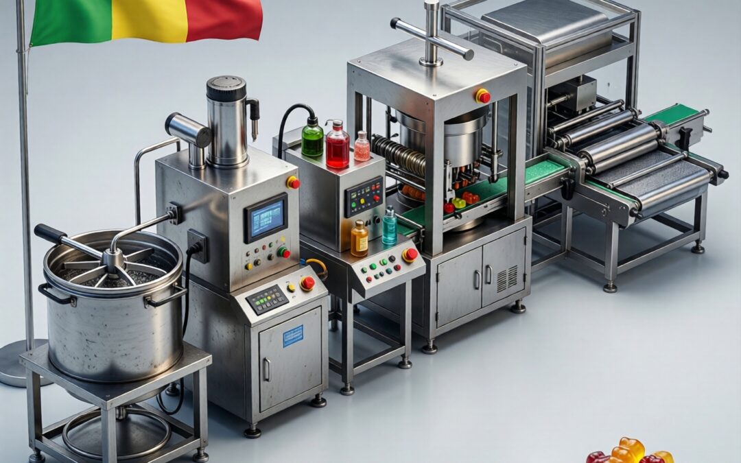 Gummy production line in Mali