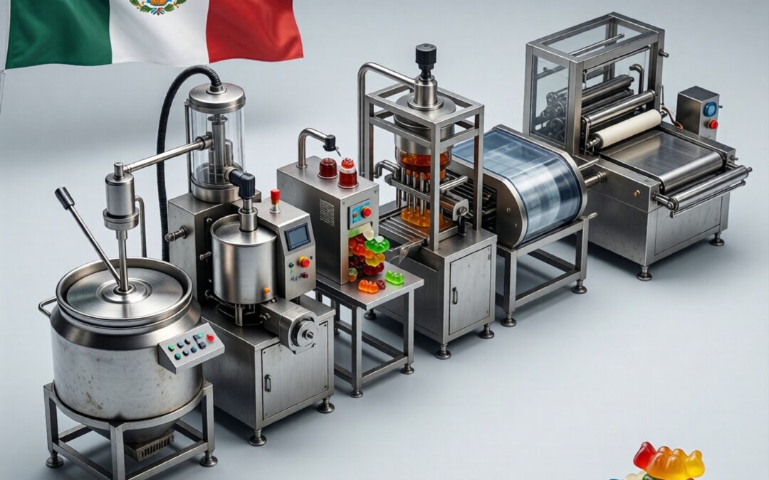 Gummy production line in Mexico