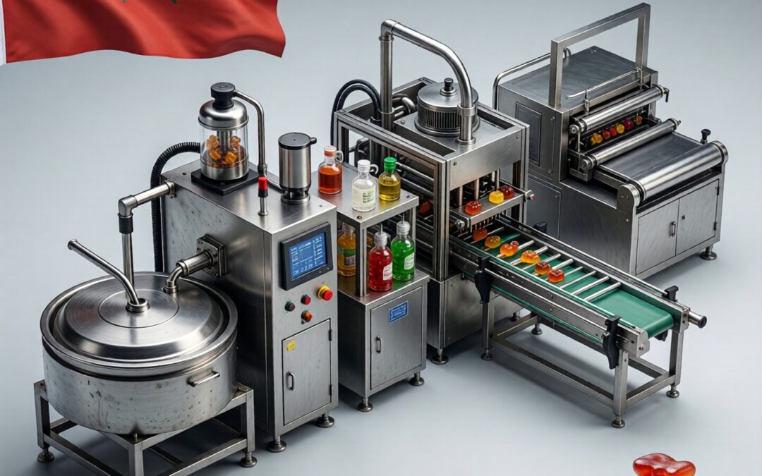 Gummy production line in Morocco