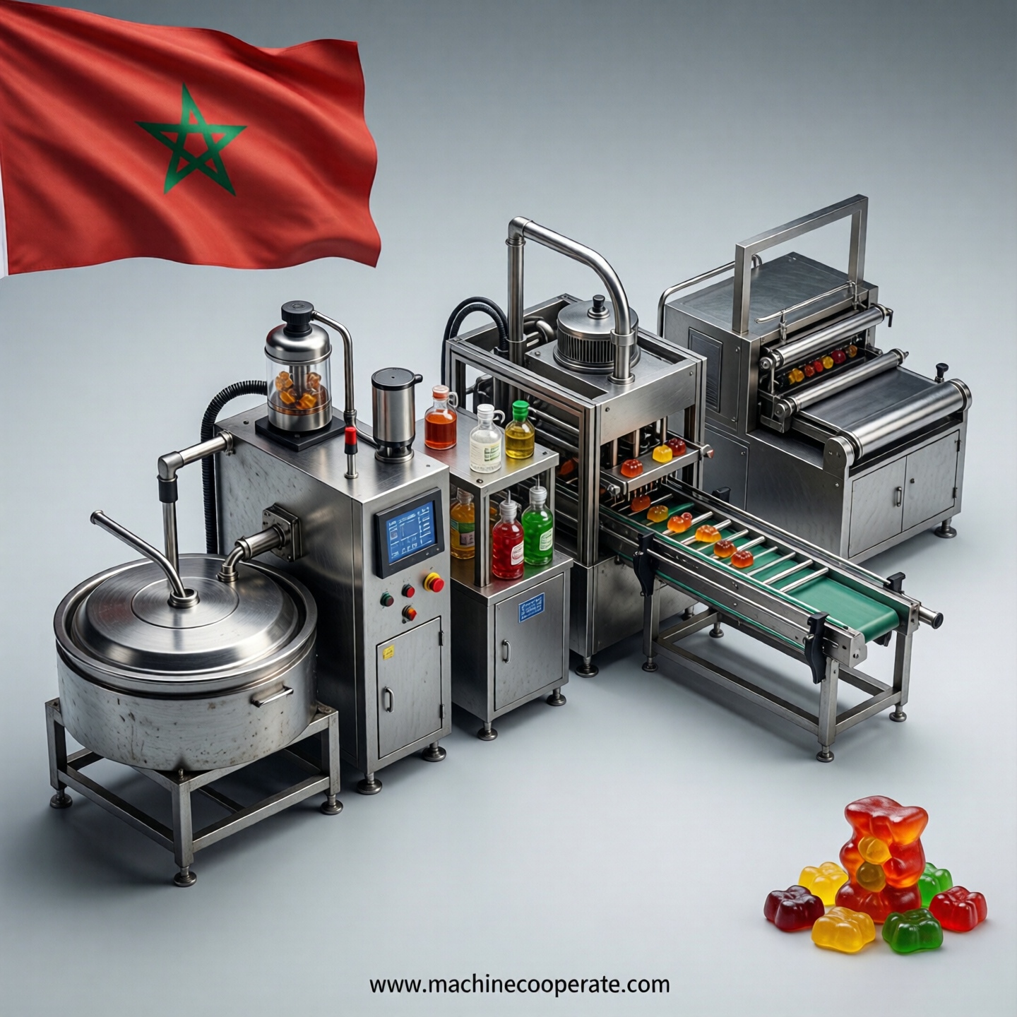 Gummy production line in Morocco