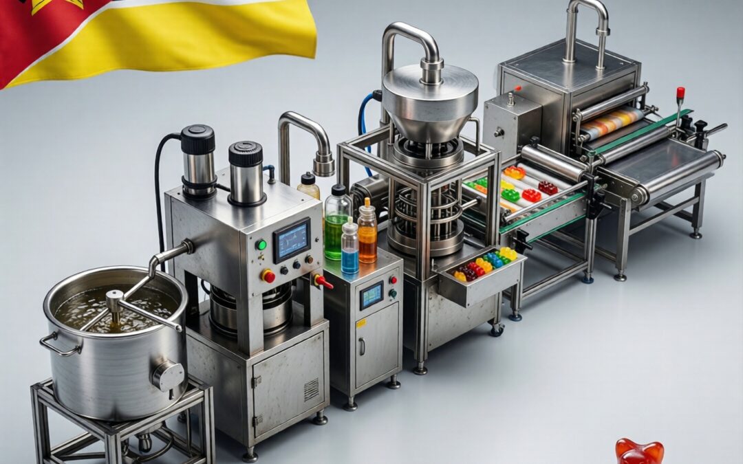 Gummy production line in Mozambique