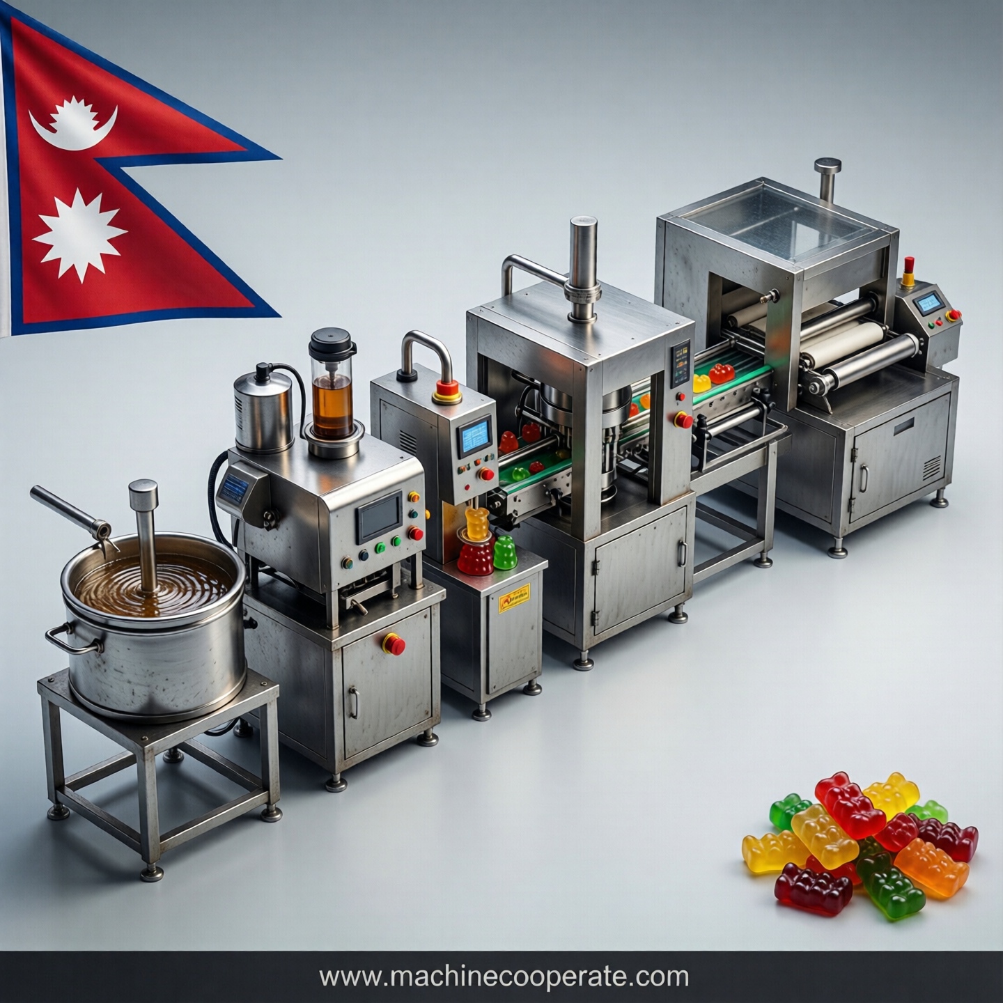 Gummy production line in Nepal