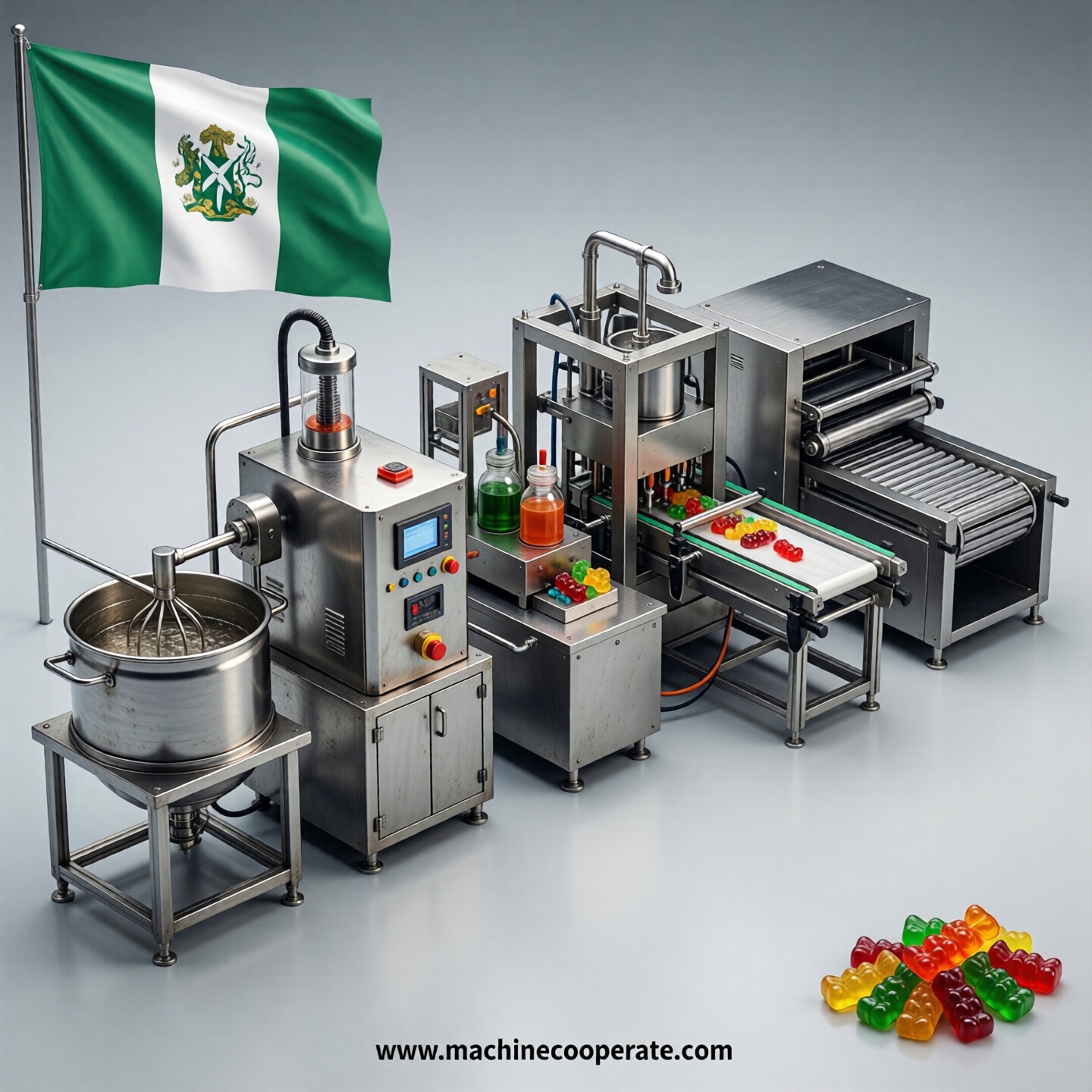 Gummy production line in Nigeria Gummy production line in Nigeria