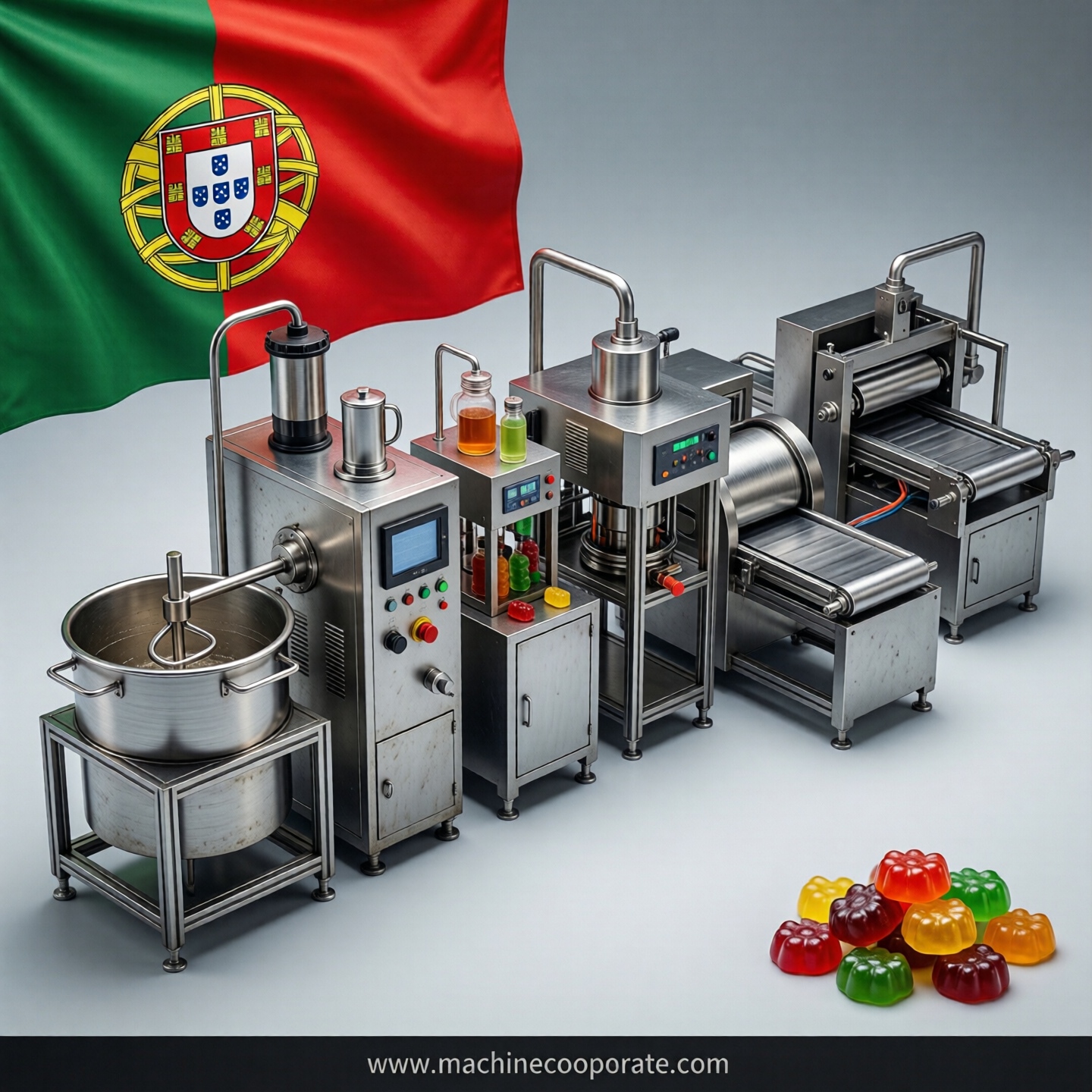 Gummy production line in Portugal Gummy production line in Portugal