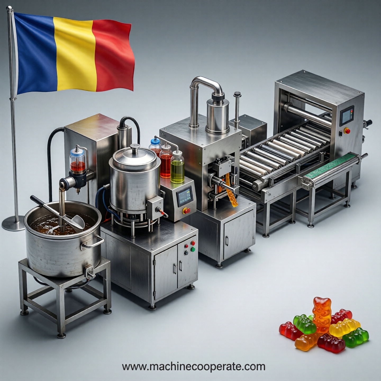 Gummy production line in Romania