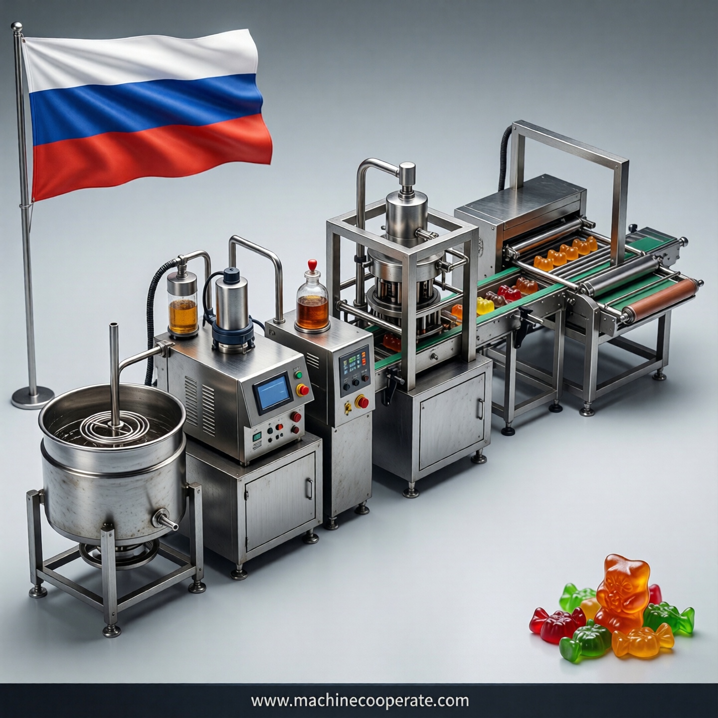 Gummy production line in Russia Gummy production line in Russia