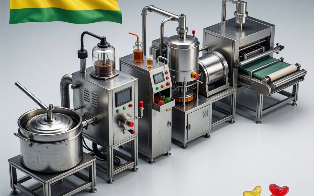Gummy production line in Rwanda