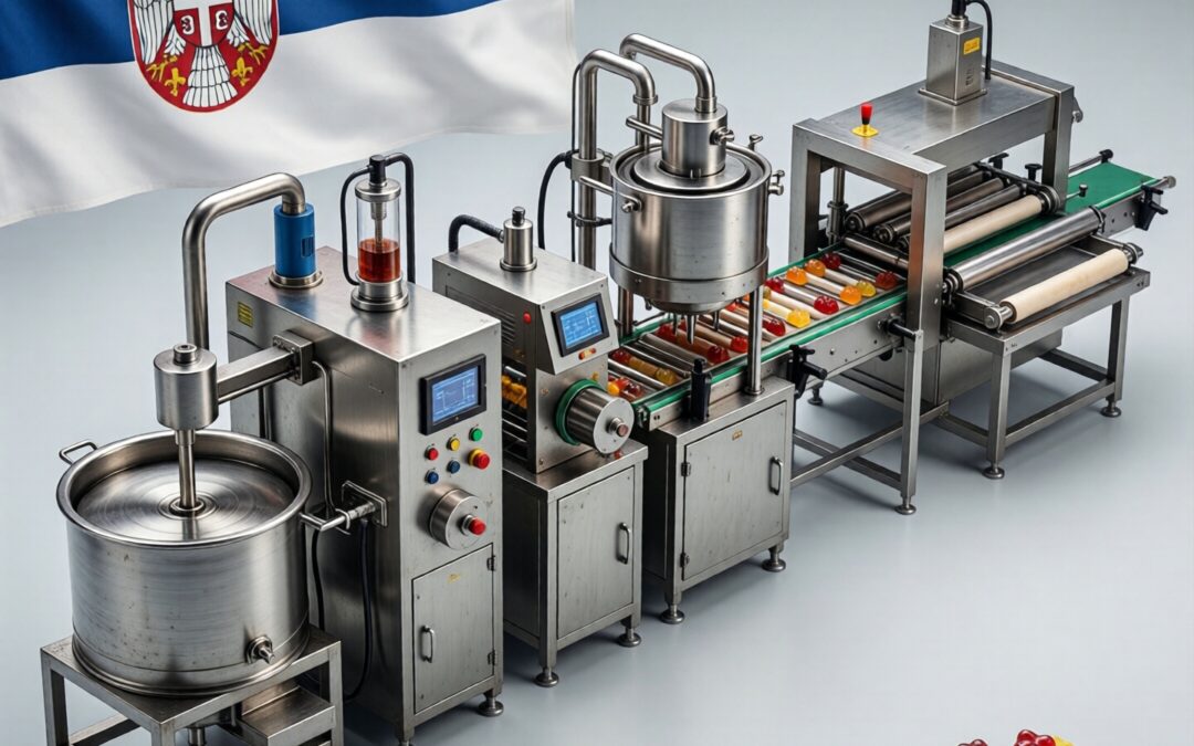 Gummy production line in Serbia