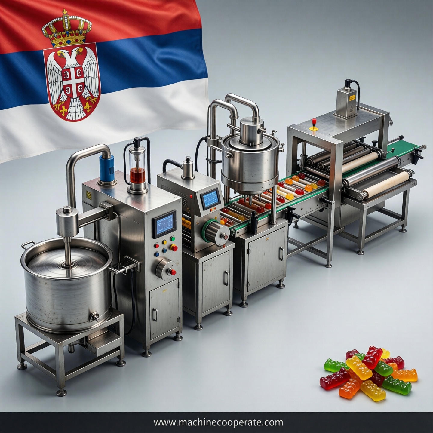 Gummy production line in Serbia