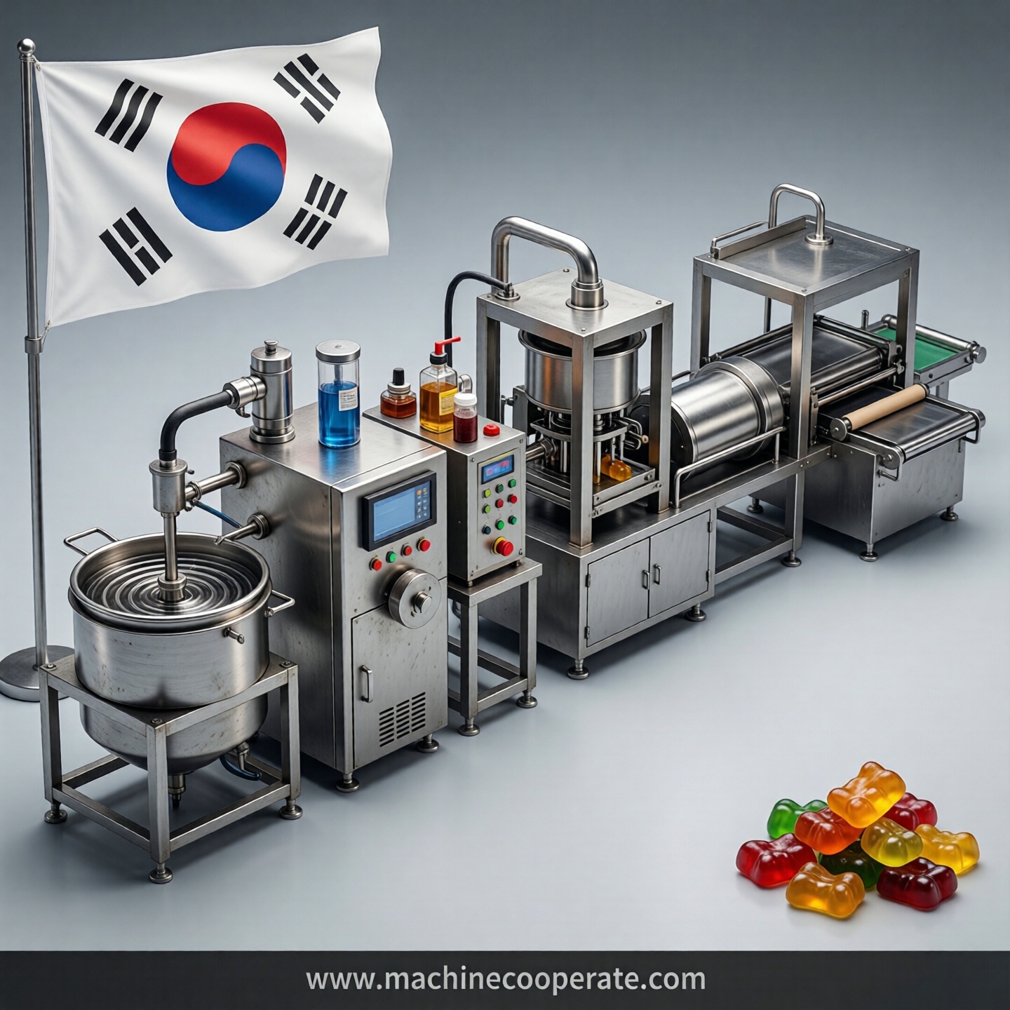 Gummy production line in South Korea