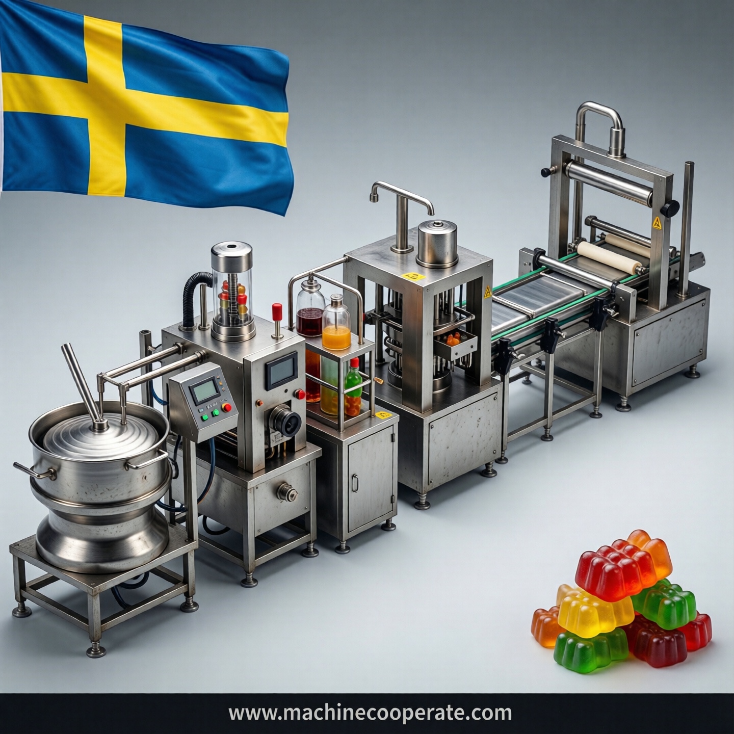 Gummy production line in Sweden Gummy production line in Sweden