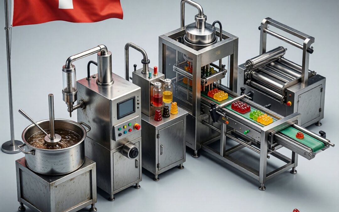 Gummy production line in Switzerland