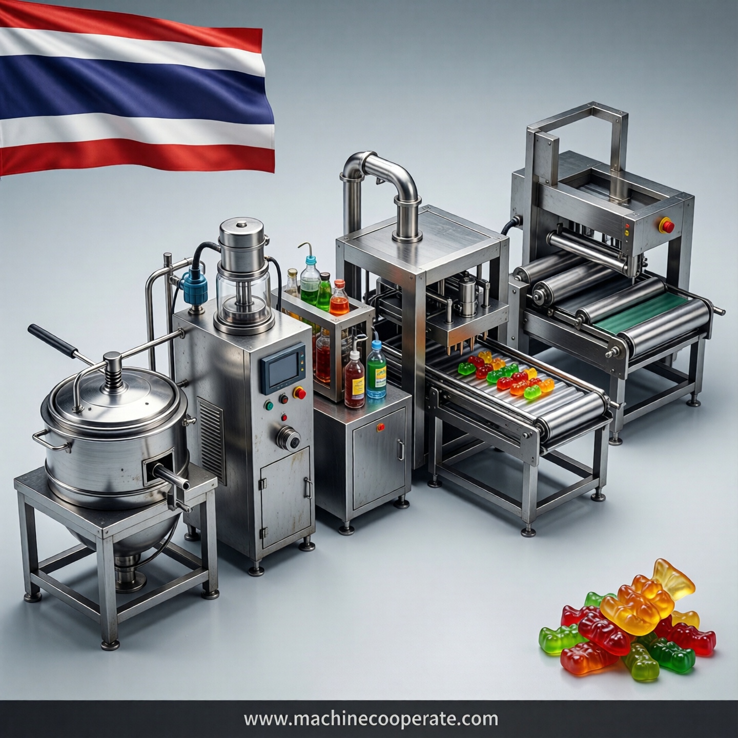 Gummy production line in Thailand Gummy production line in Thailand