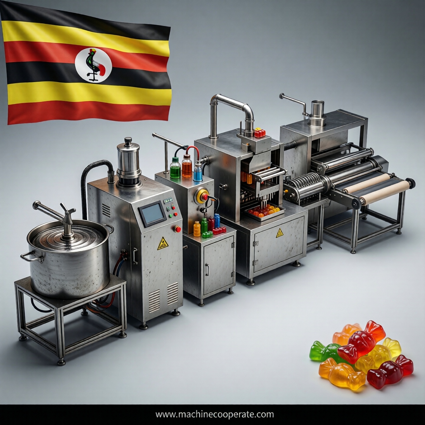 Gummy production line in Uganda