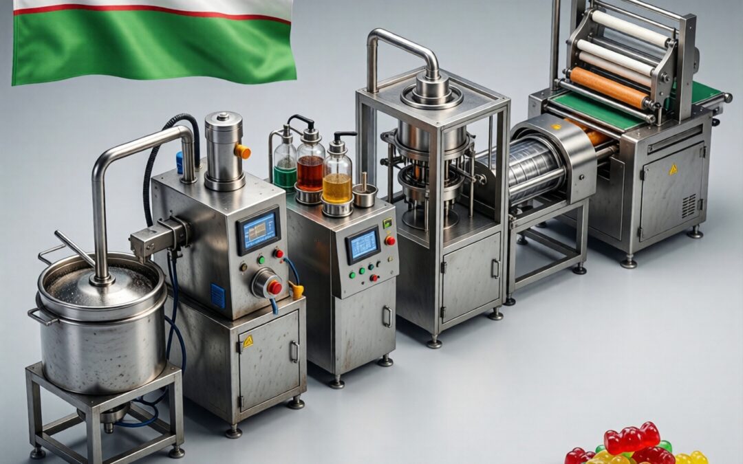 Gummy production line in Uzbekistan