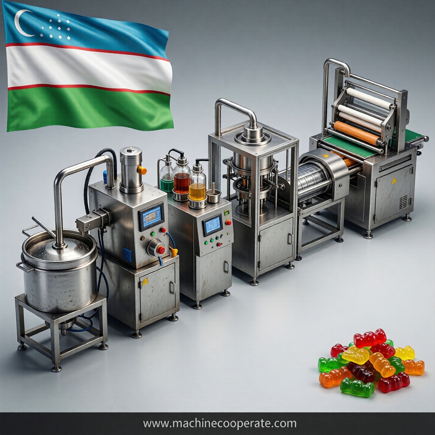 Gummy production line in Uzbekistan Gummy production line in Uzbekistan