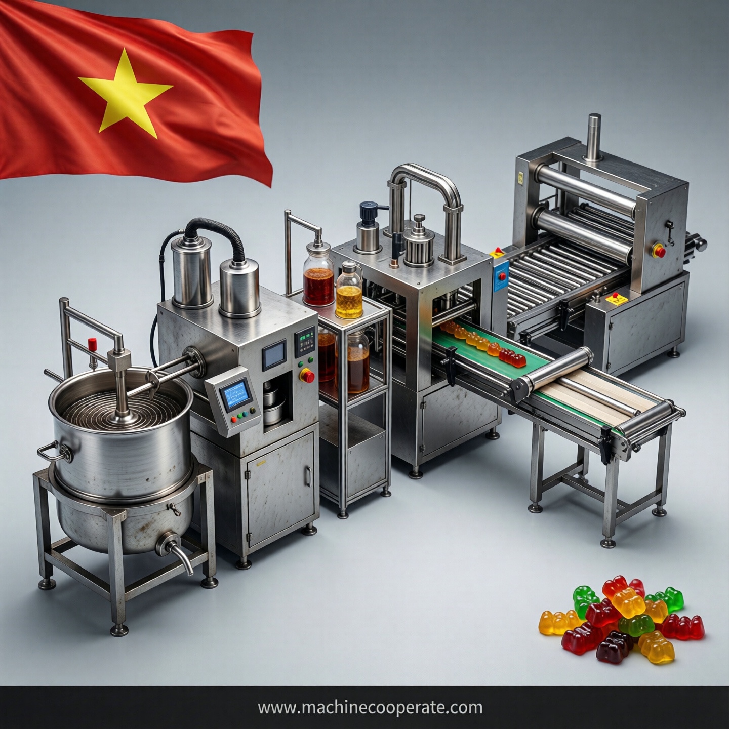 Gummy production line in Vietnam